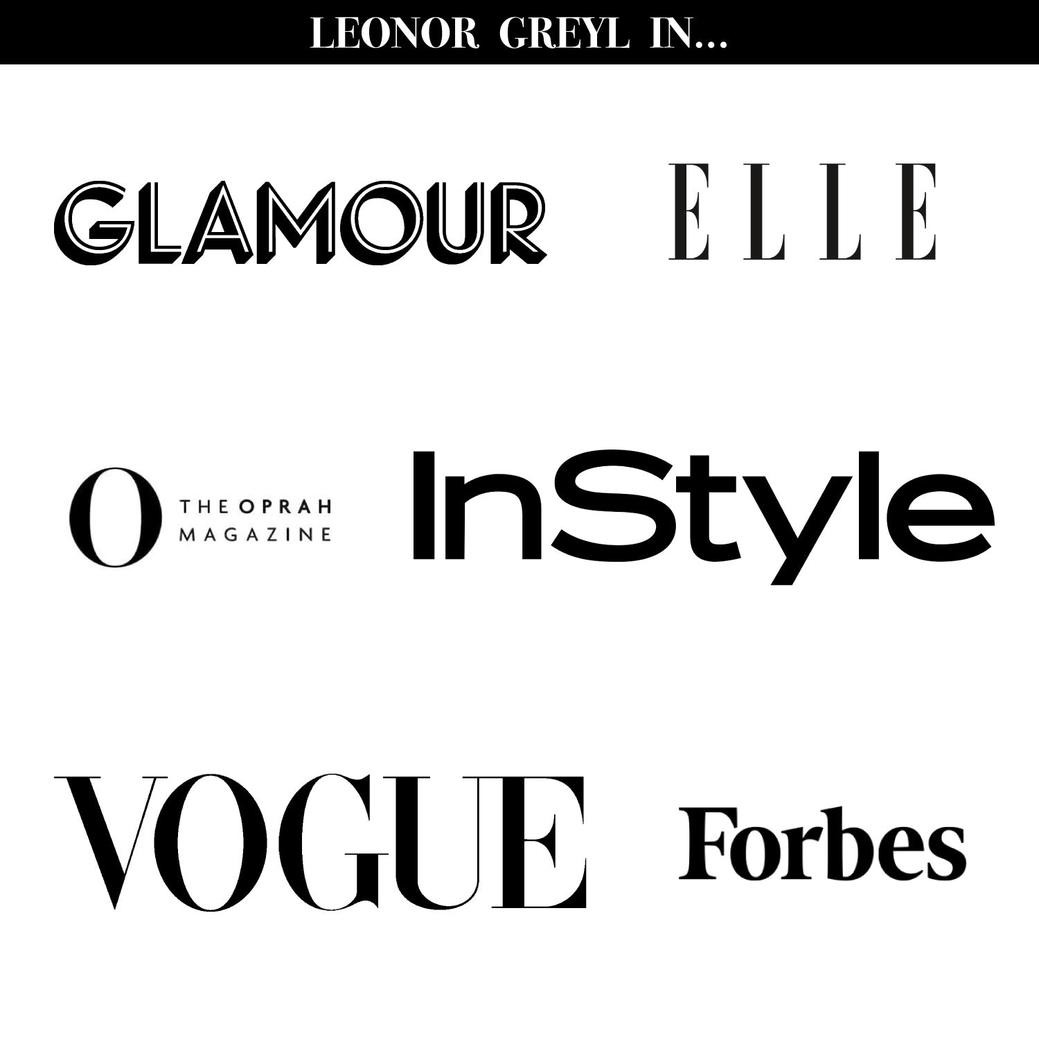 Leonor Greyl in the media