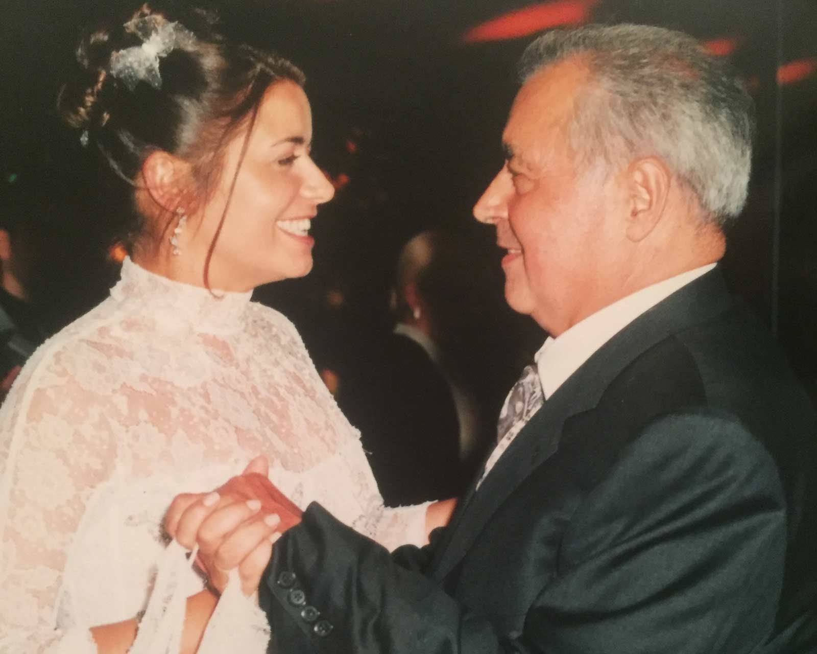 Caroline Greyl and her father