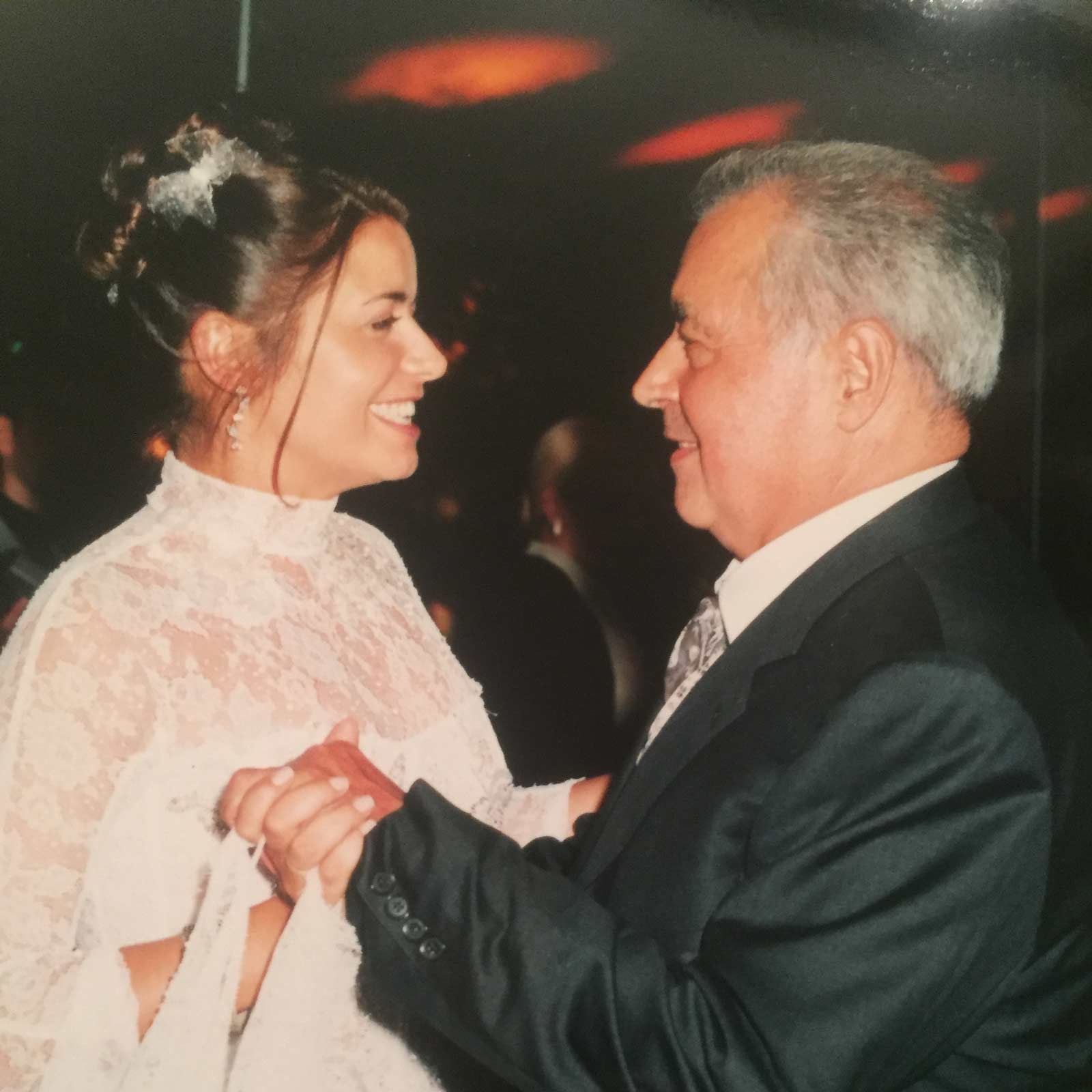 Caroline Greyl and her father