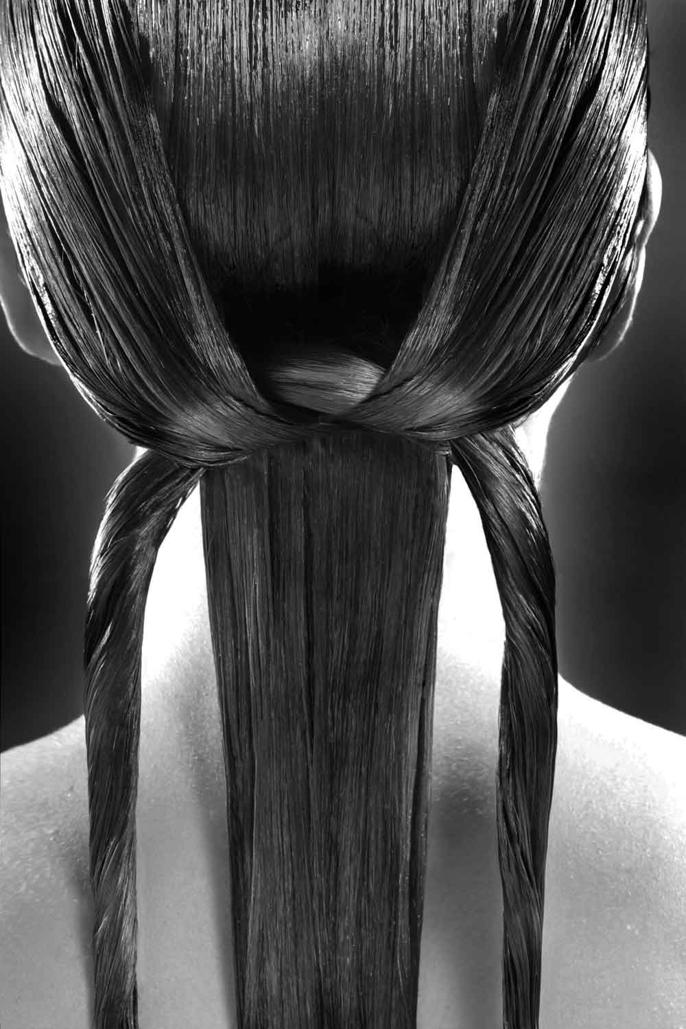 palme knot with Leonor Greyl haircare products