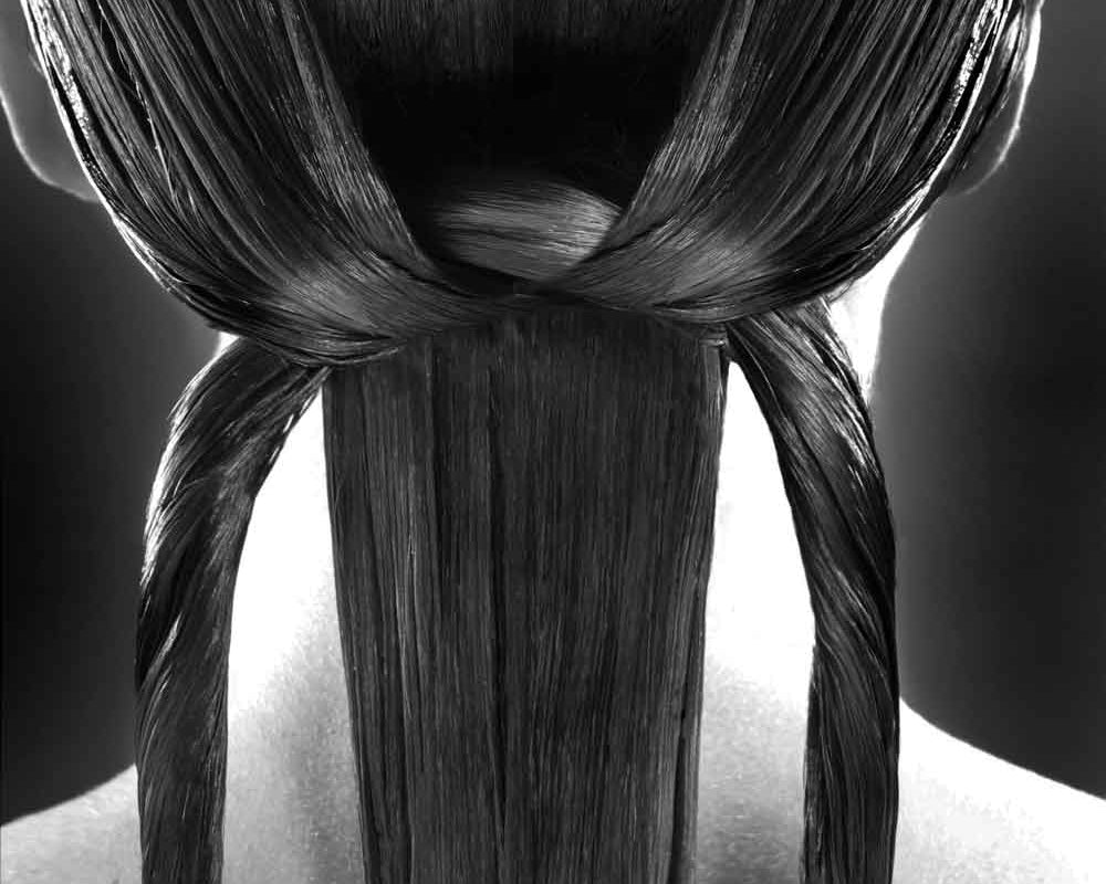 palme knot with Leonor Greyl haircare products
