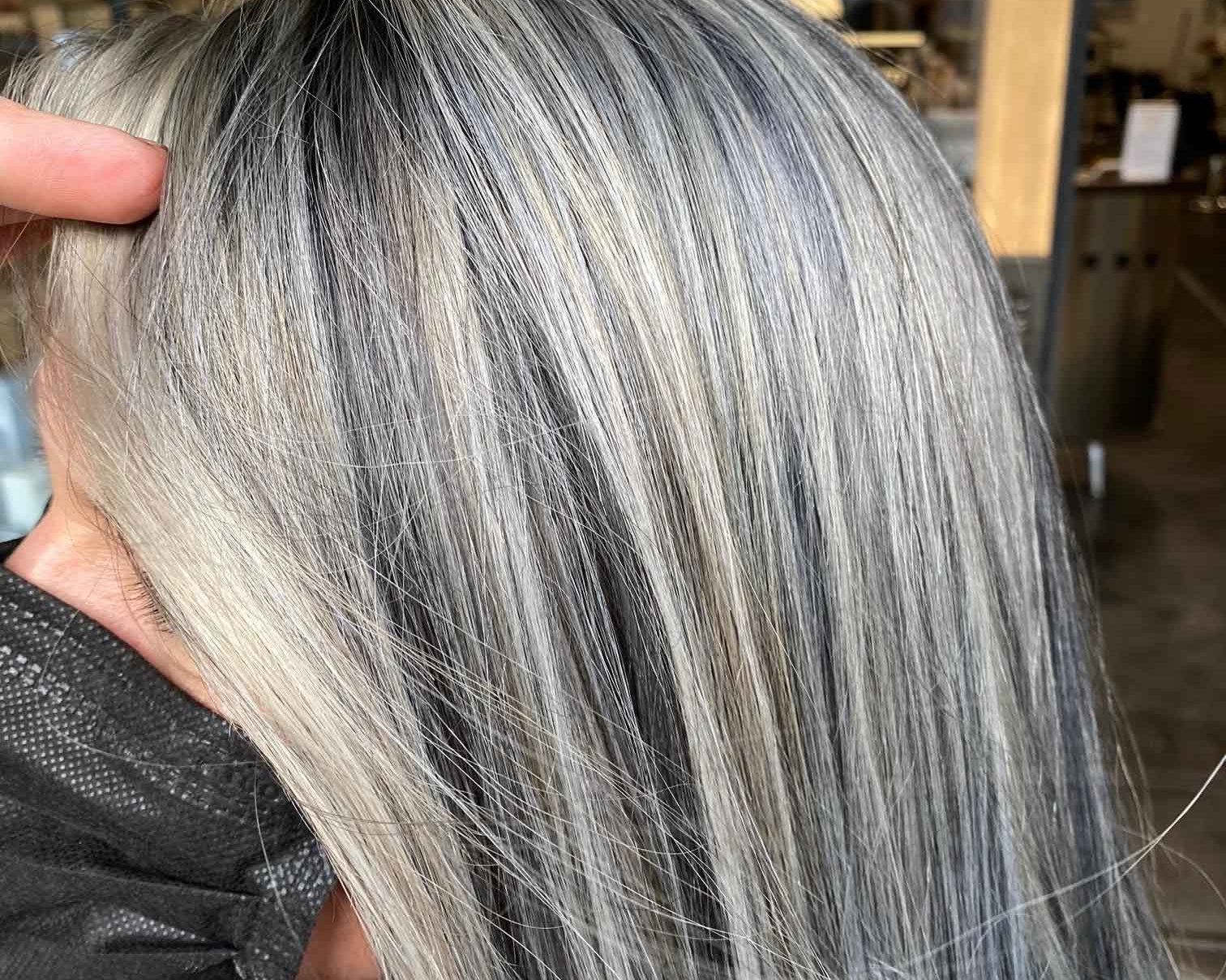 glam not grandma gray hair