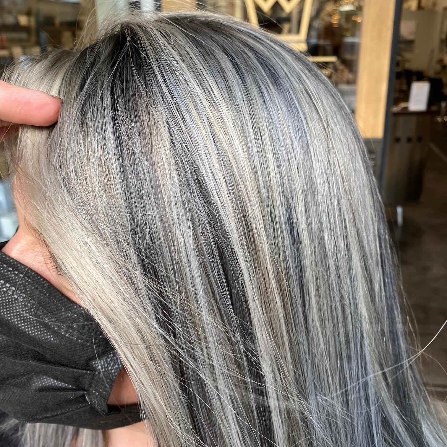 glam not grandma gray hair