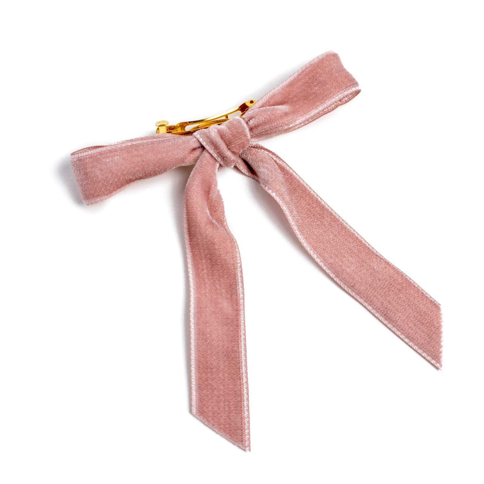 pink hair bow barrette