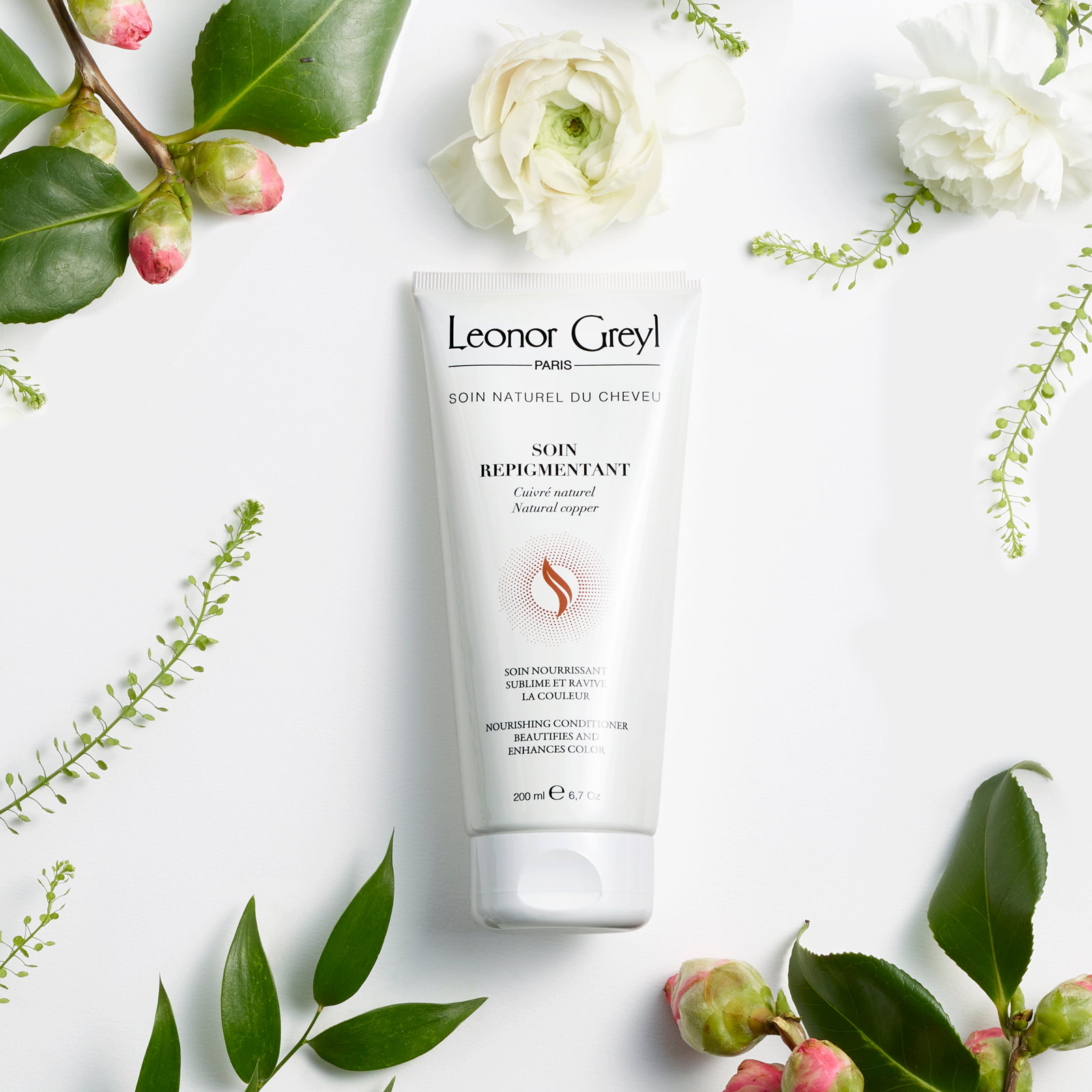 soin repigmentant natural copper by leonor greyl with floral natural ingredients